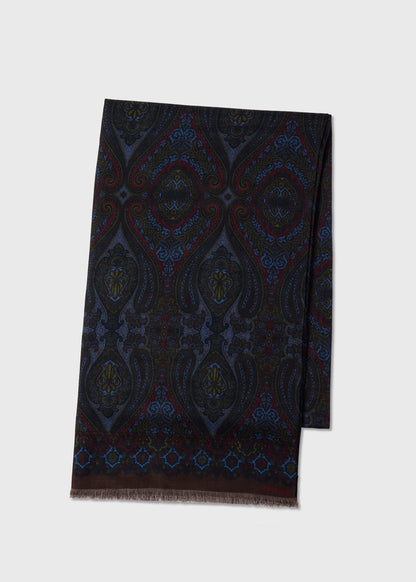 Paul Stuart Sale | Wool Silk Paisley Scarf