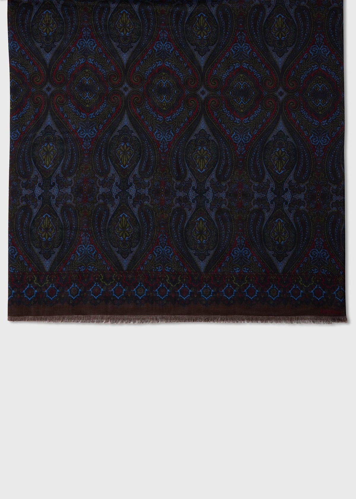 Paul Stuart Sale | Wool Silk Paisley Scarf