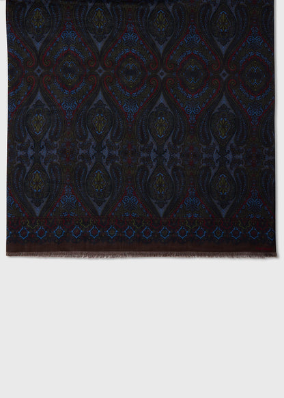 Paul Stuart Sale | Wool Silk Paisley Scarf