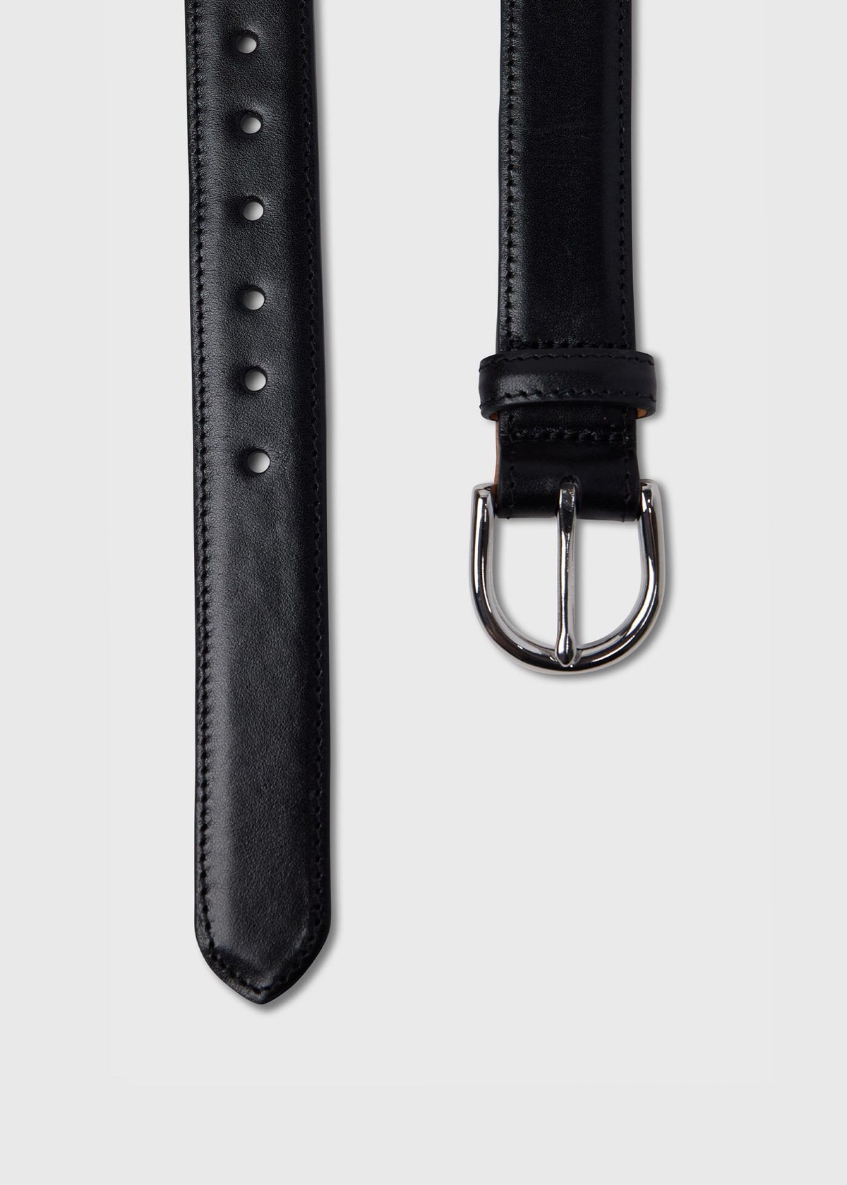 Paul Stuart Featured | Calfskin Belt with Nickel Buckle
