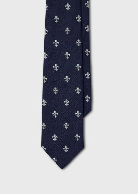 Paul Stuart Essential | Fleur-de-Lis Silk Tie