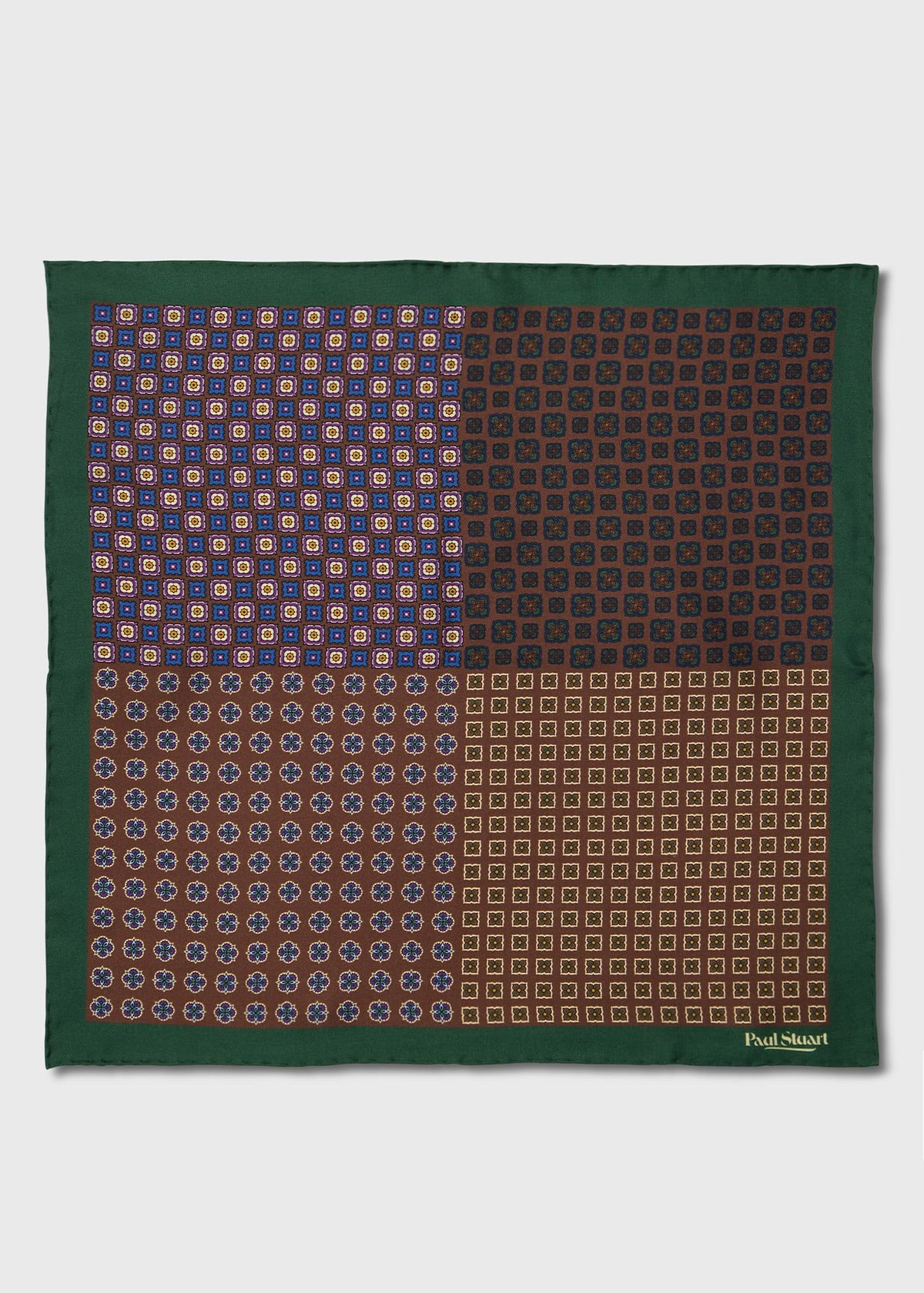 Paul Stuart Everyday | Patchwork Foulard Silk Pocket Square
