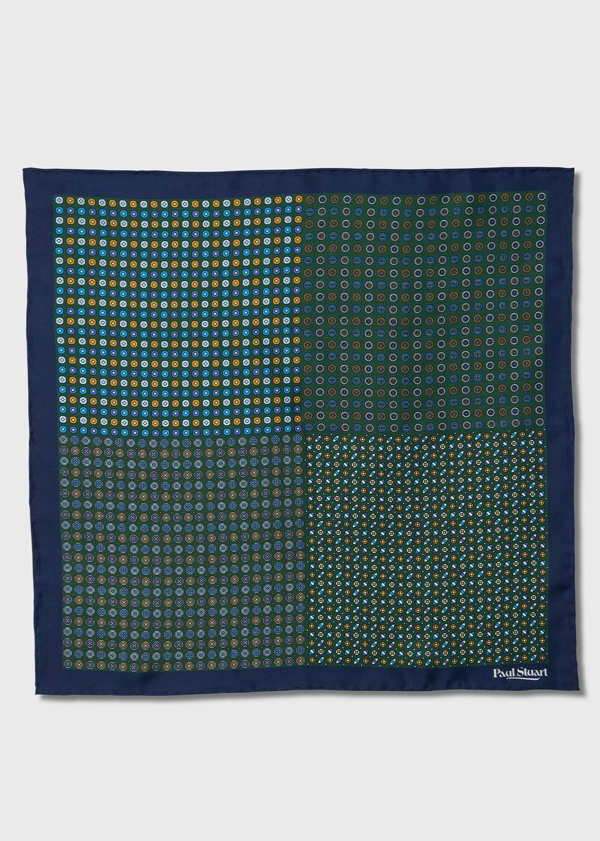 Paul Stuart Trending | Patchwork Micro Foulard Silk Pocket Square