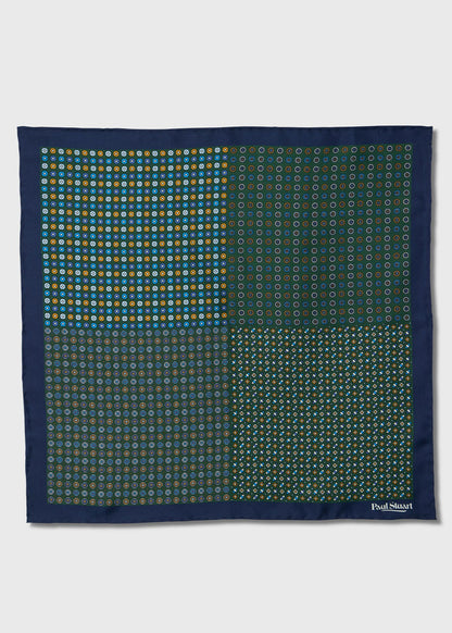 Paul Stuart Trending | Patchwork Micro Foulard Silk Pocket Square