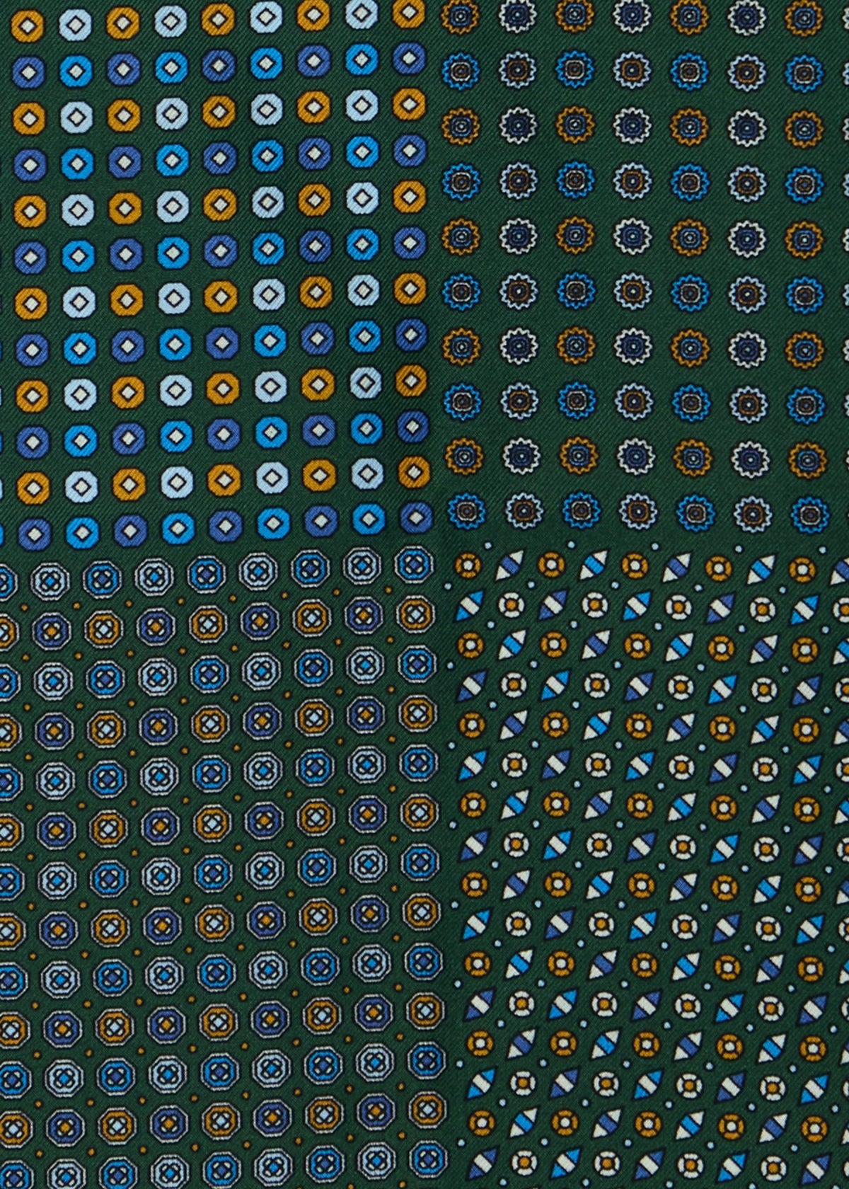 Paul Stuart Trending | Patchwork Micro Foulard Silk Pocket Square