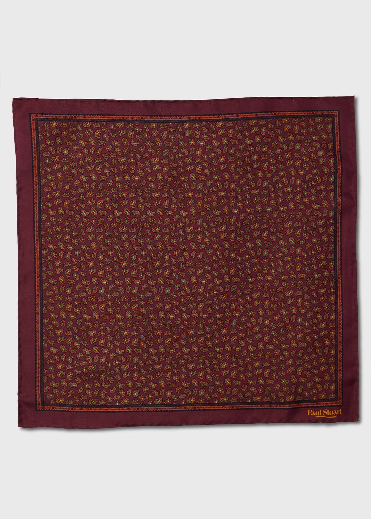 Paul Stuart Customer Favorite | Micro Paisley Silk Pocket Square
