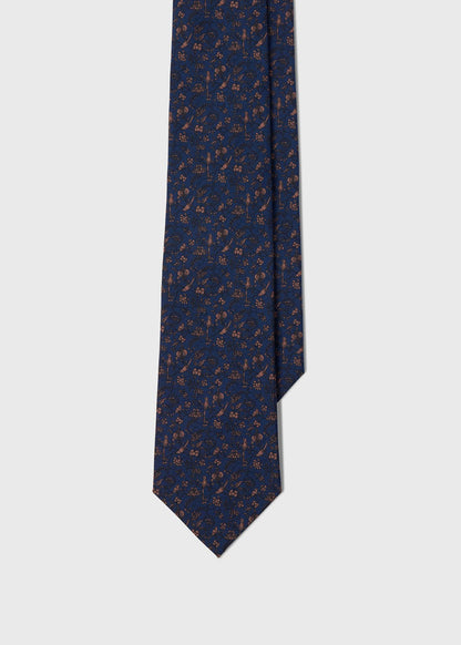 Paul Stuart Essential | Floral Bird SIik Tie
