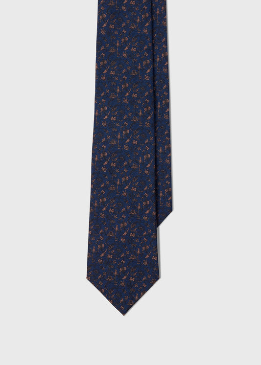 Paul Stuart Essential | Floral Bird SIik Tie