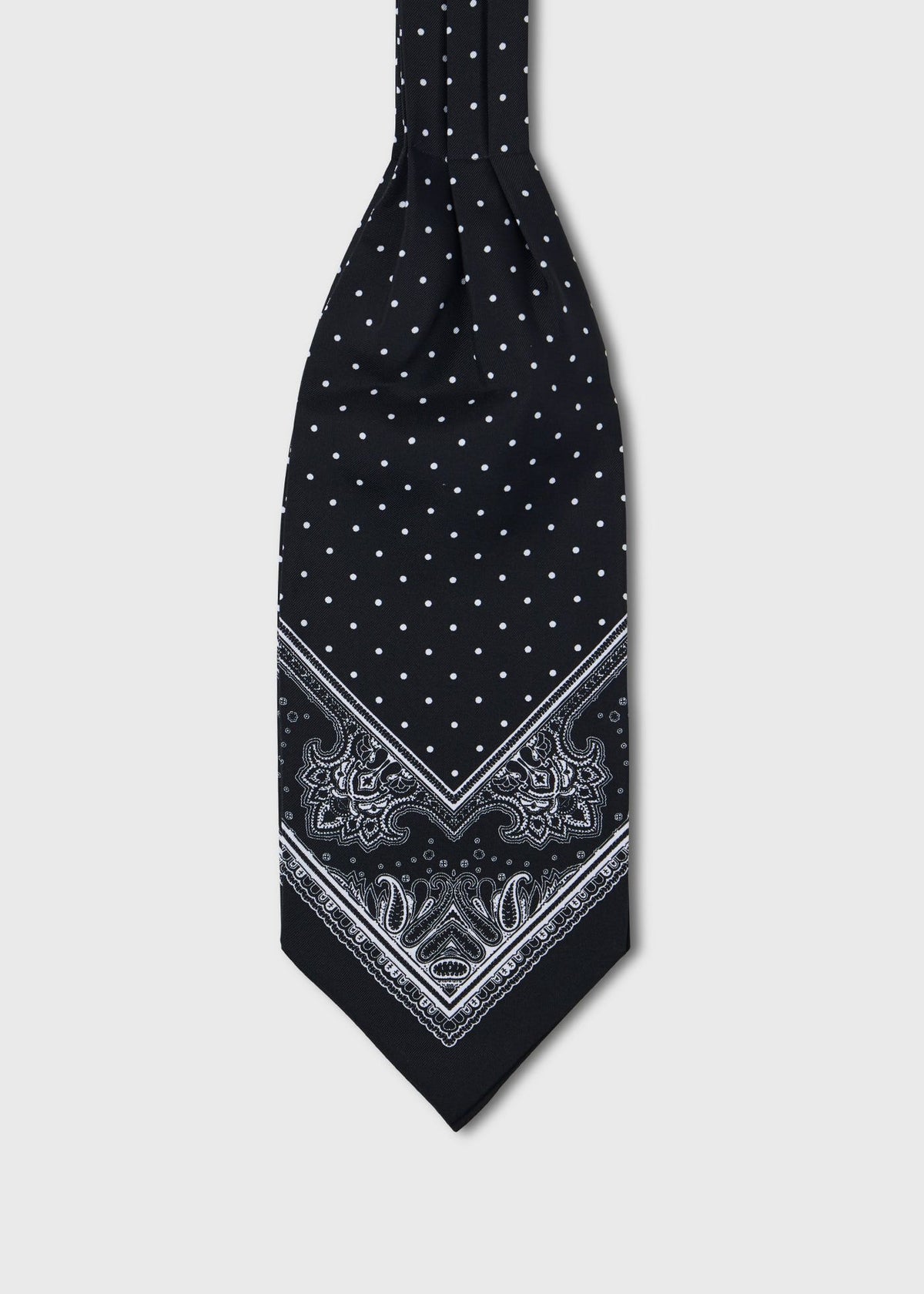 Paul Stuart Signature | Dot Motif Silk Ascot