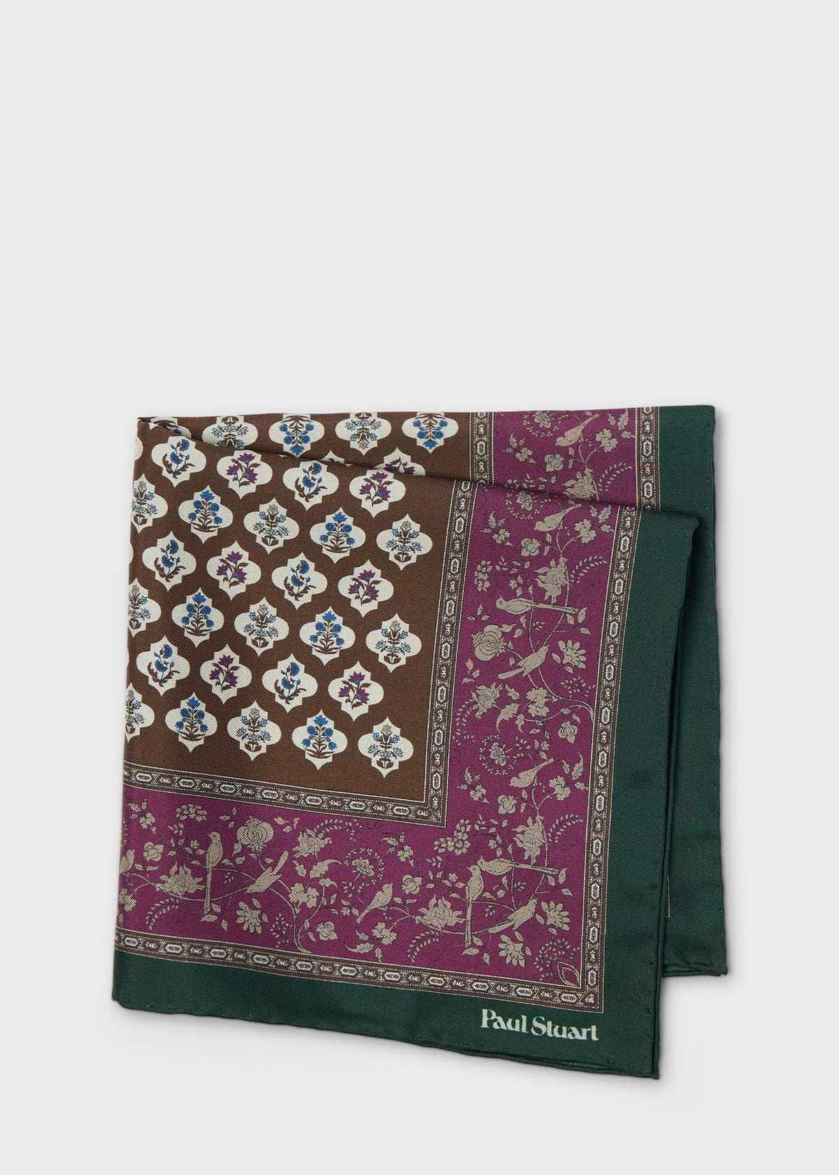 Paul Stuart Deals | Floral Medallion Silk Pocket Square
