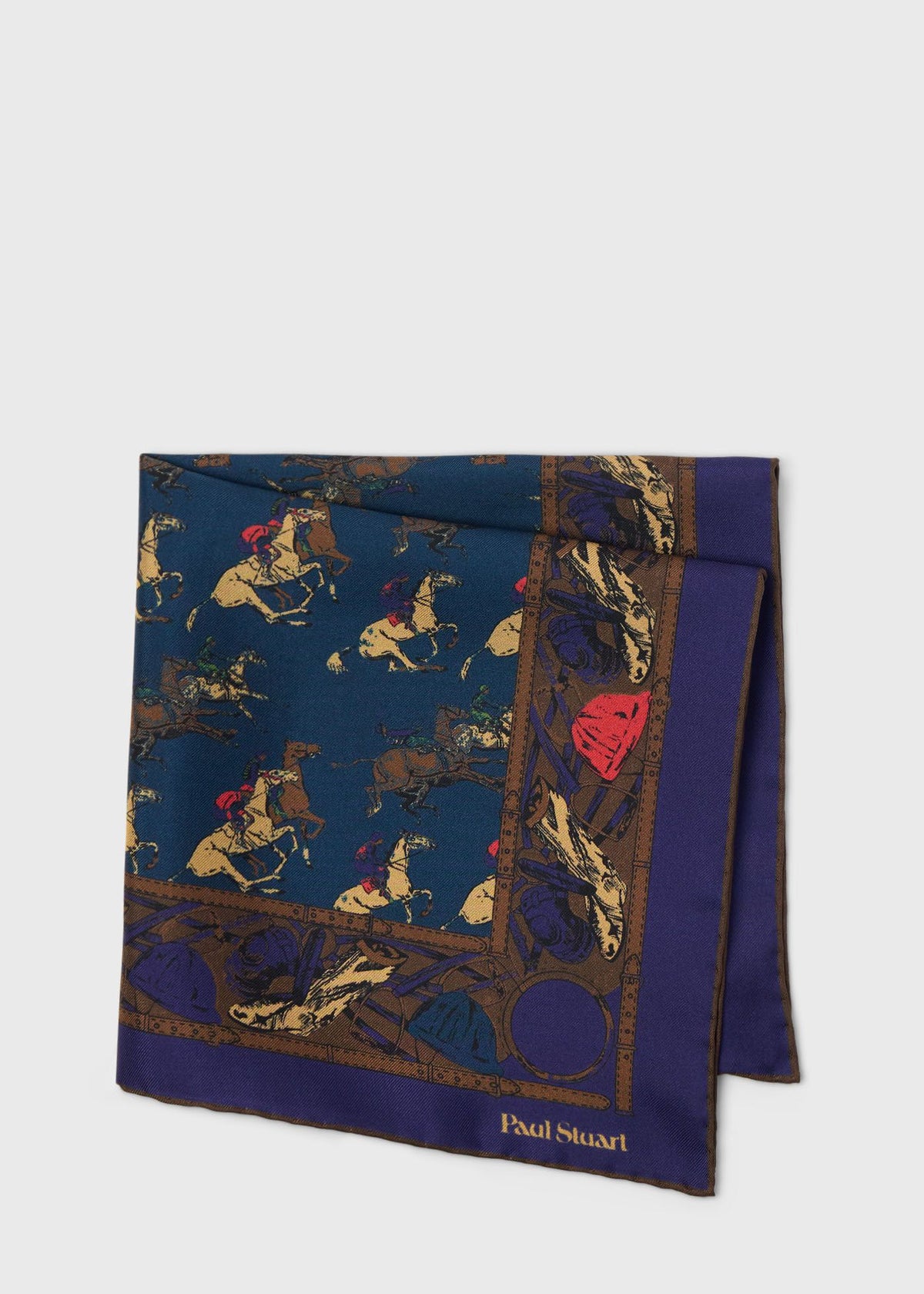 Paul Stuart Special Offer | Equestrian Silk Pocket Square