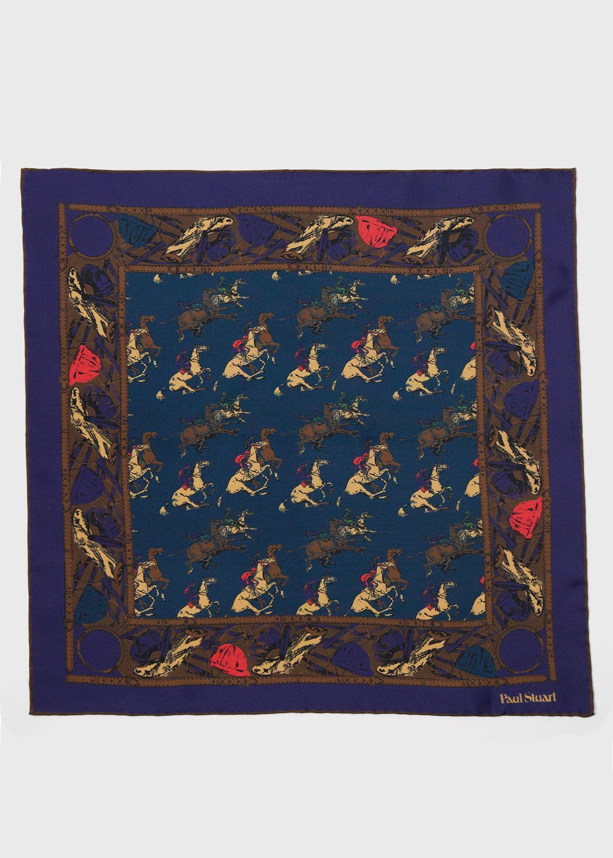 Paul Stuart Special Offer | Equestrian Silk Pocket Square