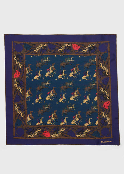 Paul Stuart Special Offer | Equestrian Silk Pocket Square