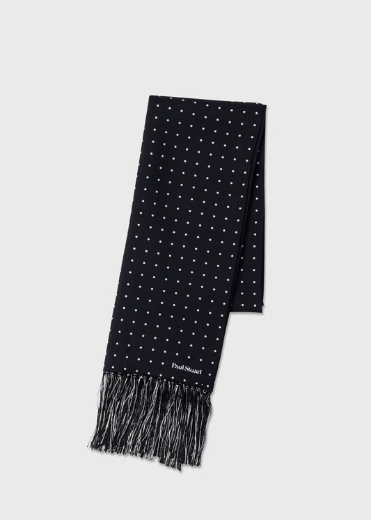 Paul Stuart Trusted | Silk Dot Tuxedo Scarf