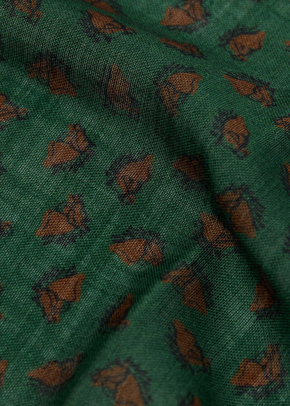Paul Stuart Trending | Equestrian Print Wool Pocket Square