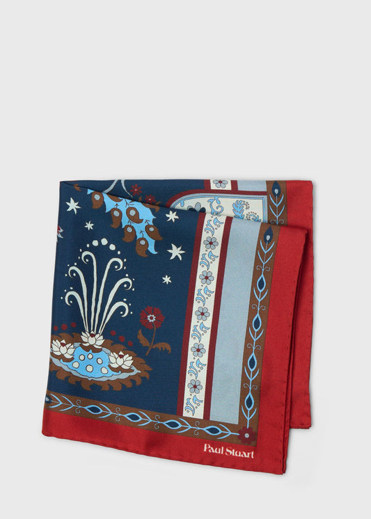 Paul Stuart Great Value | Peacock Silk Pocket Square
