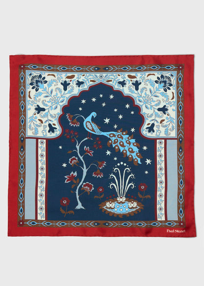 Paul Stuart Great Value | Peacock Silk Pocket Square