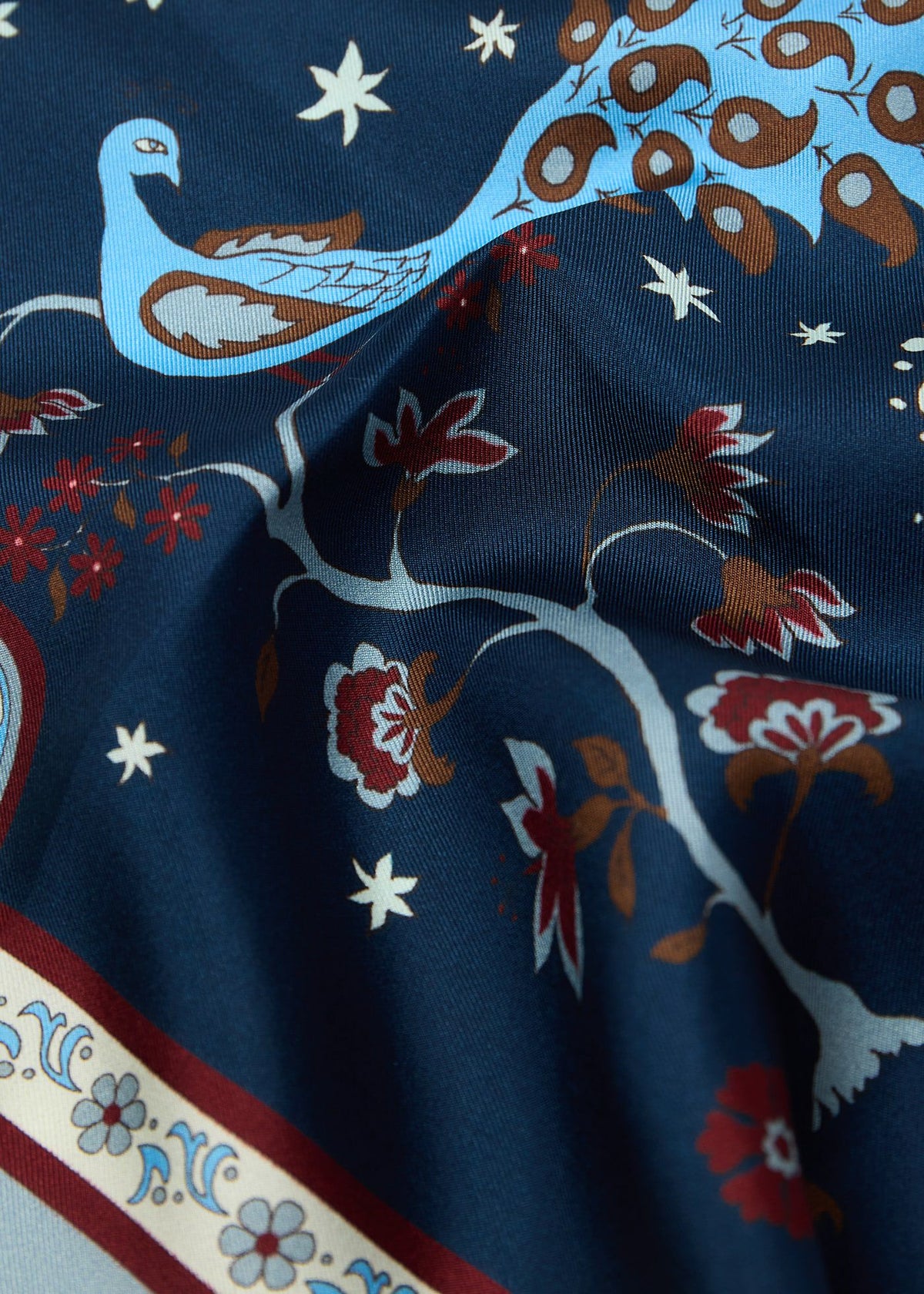 Paul Stuart Great Value | Peacock Silk Pocket Square
