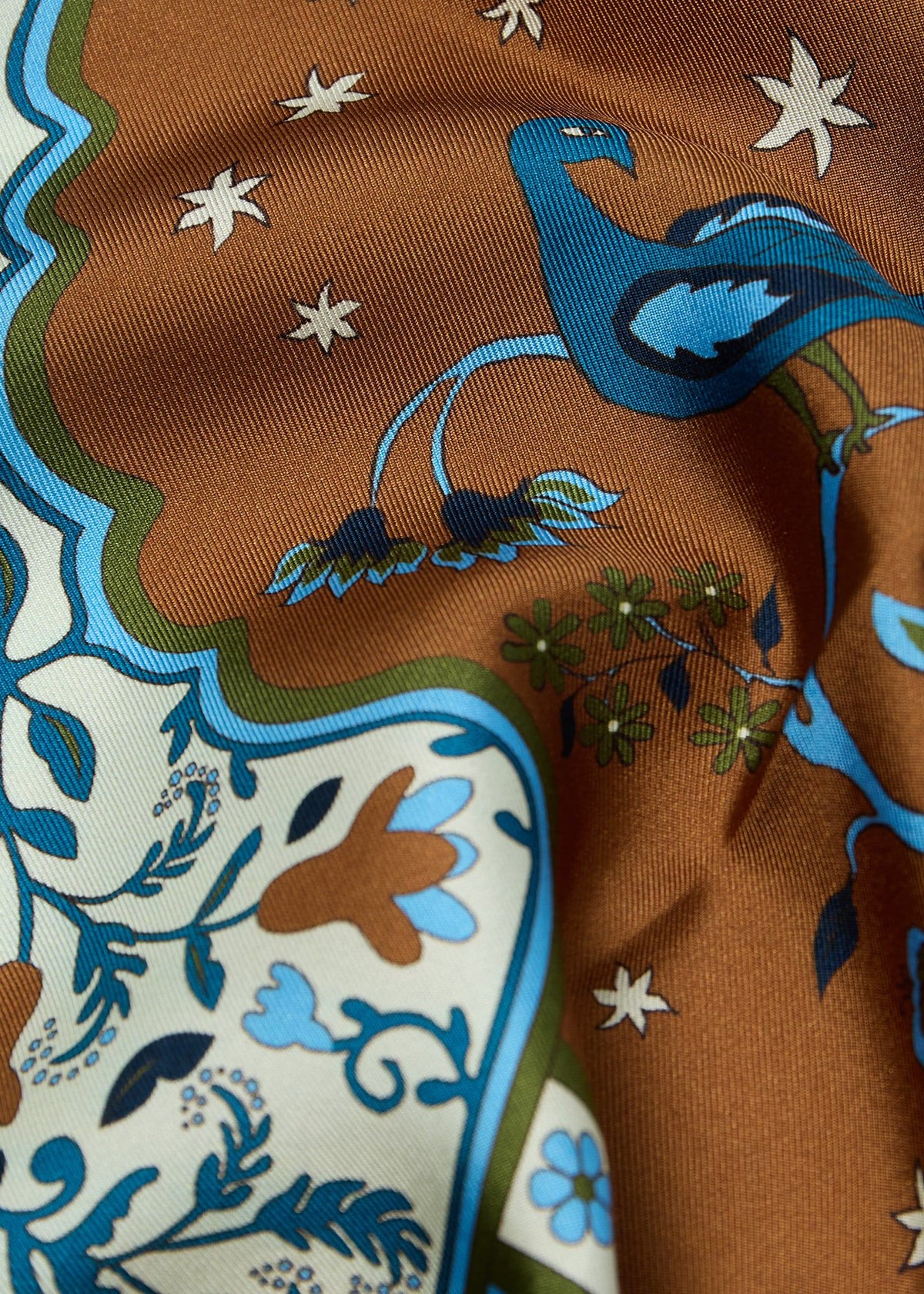 Paul Stuart Signature | Peacock Silk Pocket Square