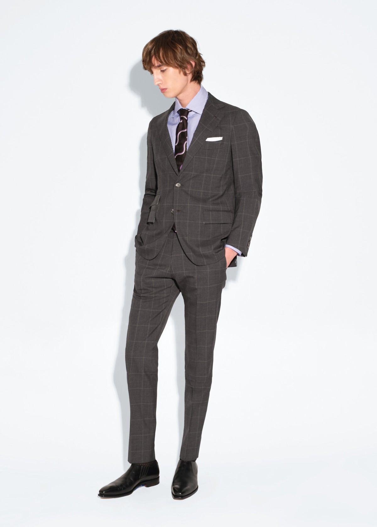 Paul Stuart Recommended | All Year Wool Windowpane Suit