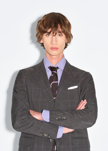 Paul Stuart Recommended | All Year Wool Windowpane Suit