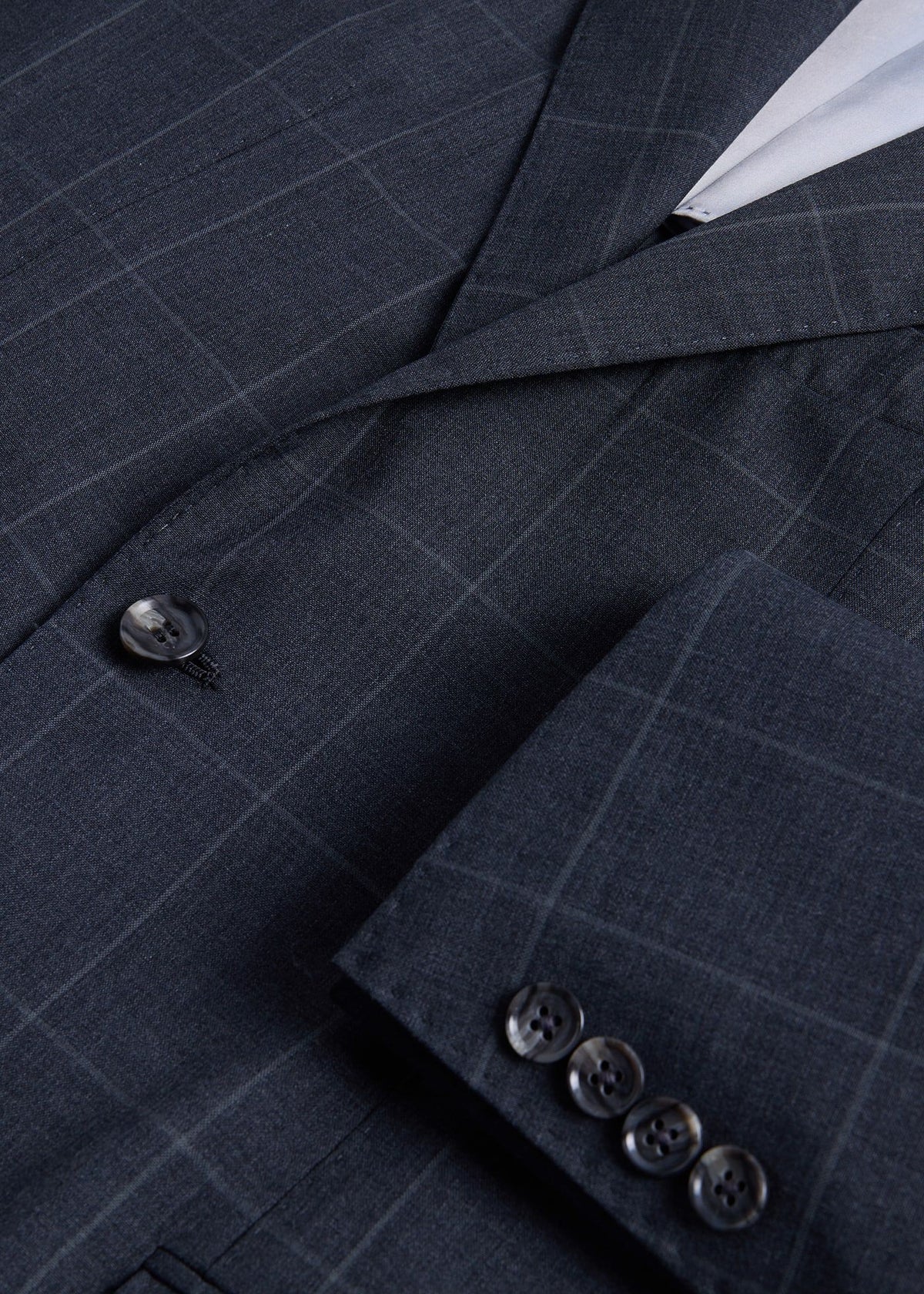 Paul Stuart Recommended | All Year Wool Windowpane Suit