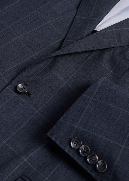 Paul Stuart Recommended | All Year Wool Windowpane Suit