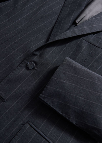 Paul Stuart Discount | All Year Wool Stripe Suit