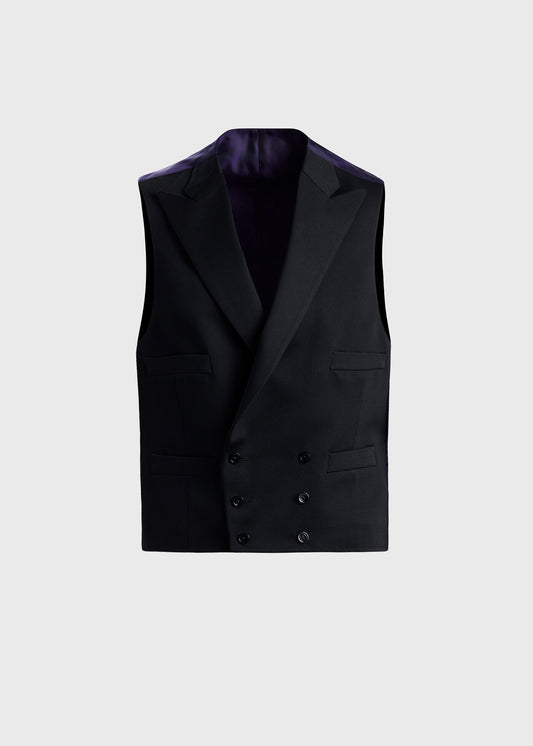 Paul Stuart Value | Grosgrain Double Breasted Formal Vest