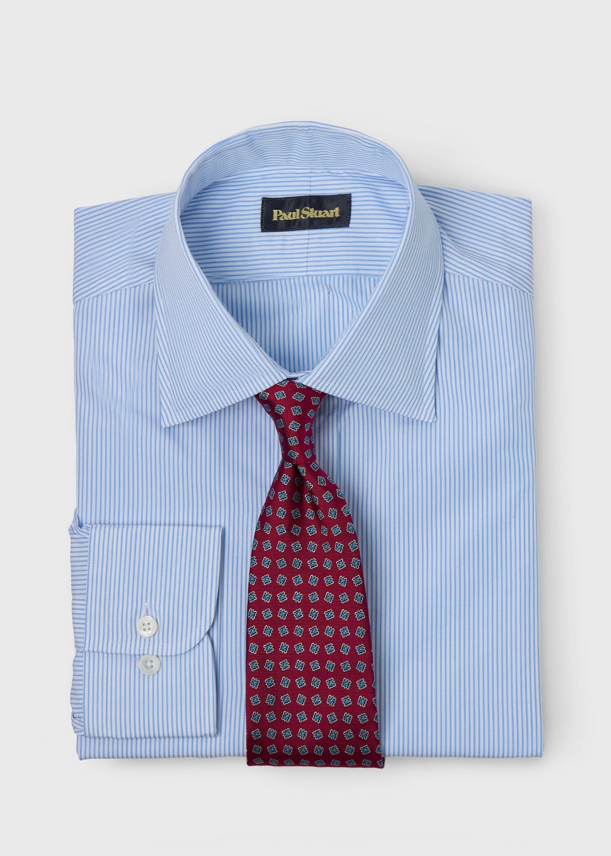 Paul Stuart New | Pencil Stripe Spread Collar Dress Shirt