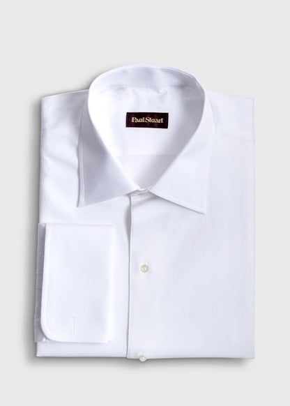 Paul Stuart Everyday | Piqué Bib Front Cotton Formal Shirt