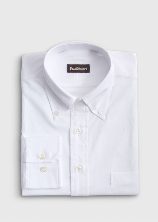 Paul Stuart Hot Sale | Super 140s Cotton Button Down Collar Dress Shirt