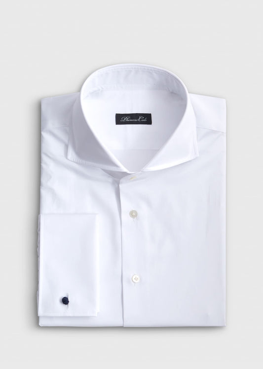 Paul Stuart Premium | White Poplin Dress Shirt with French Cuff