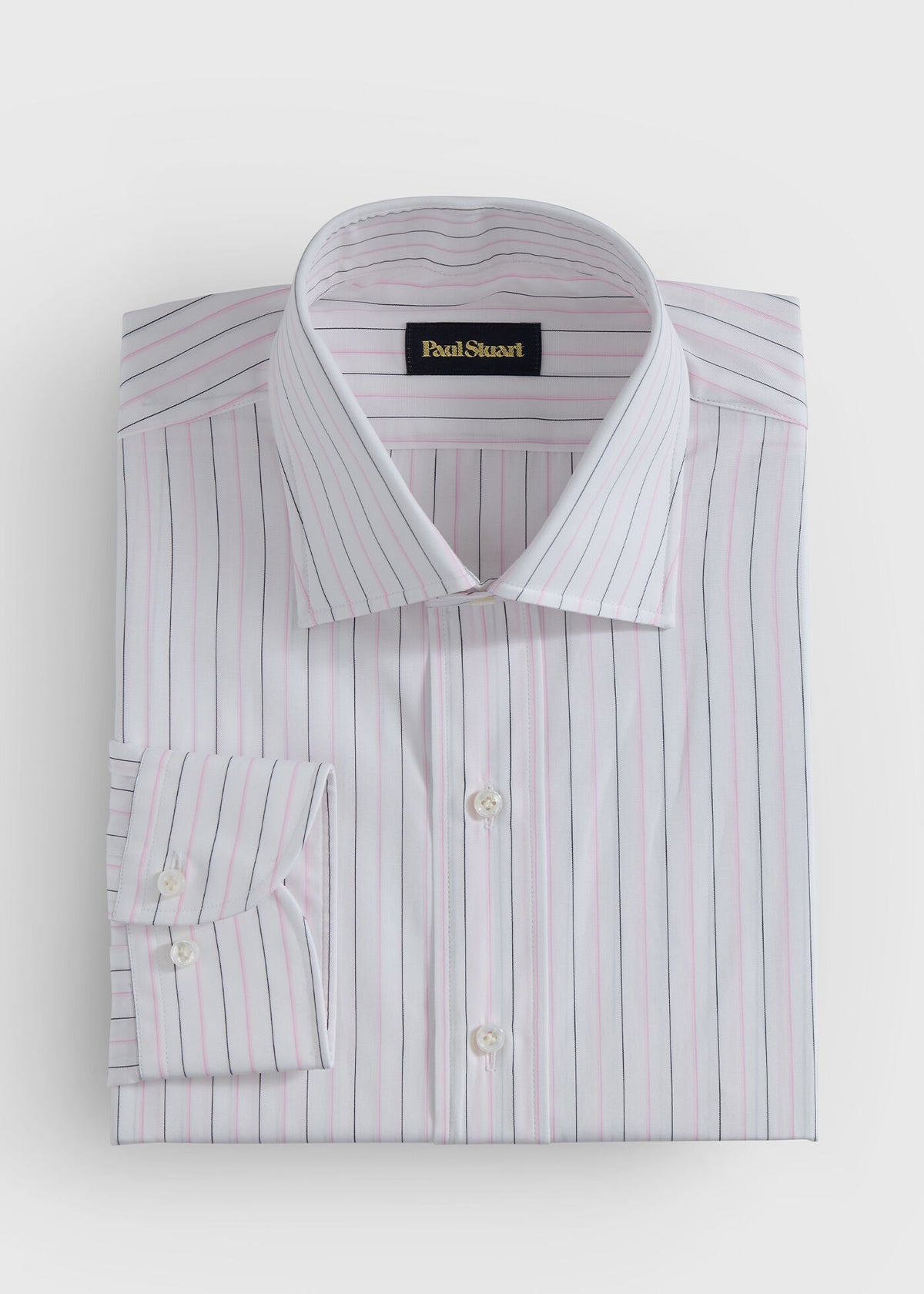 Paul Stuart Deals | Cotton Deco Stripe Dress Shirt