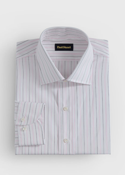 Paul Stuart Deals | Cotton Deco Stripe Dress Shirt