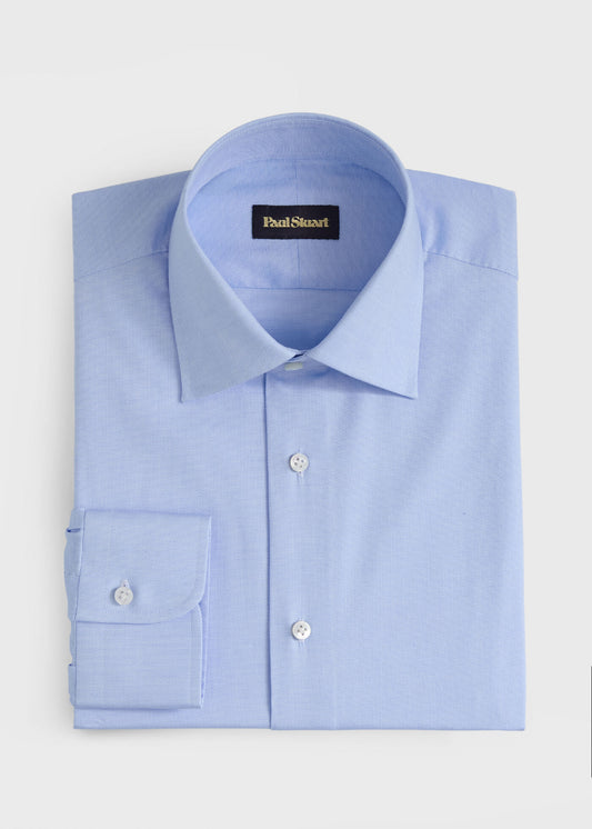 Paul Stuart Featured | Hand-Finished Honeycomb Pattern Dress Shirt