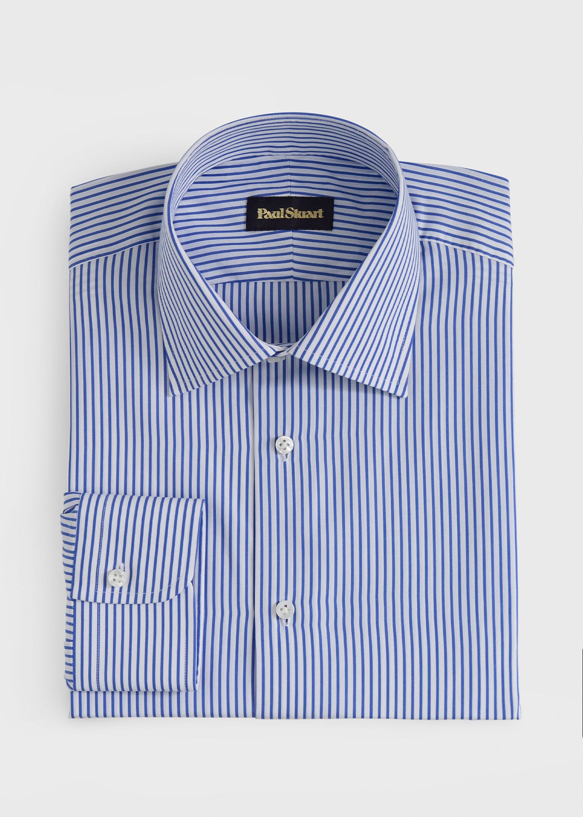 Paul Stuart Discount | Hand-Finished Stripe Dress Shirt