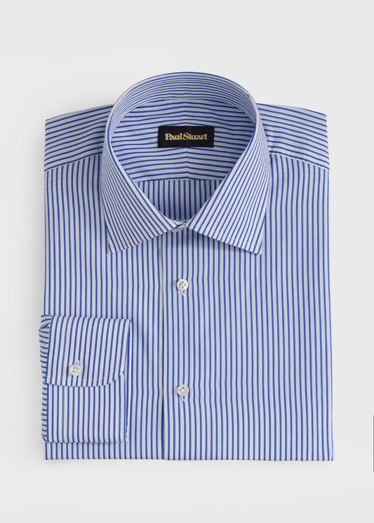Paul Stuart Discount | Hand-Finished Stripe Dress Shirt