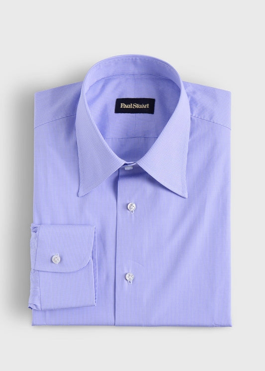 Paul Stuart Smart Buy | Handmade Micro Gingham Dress Shirt