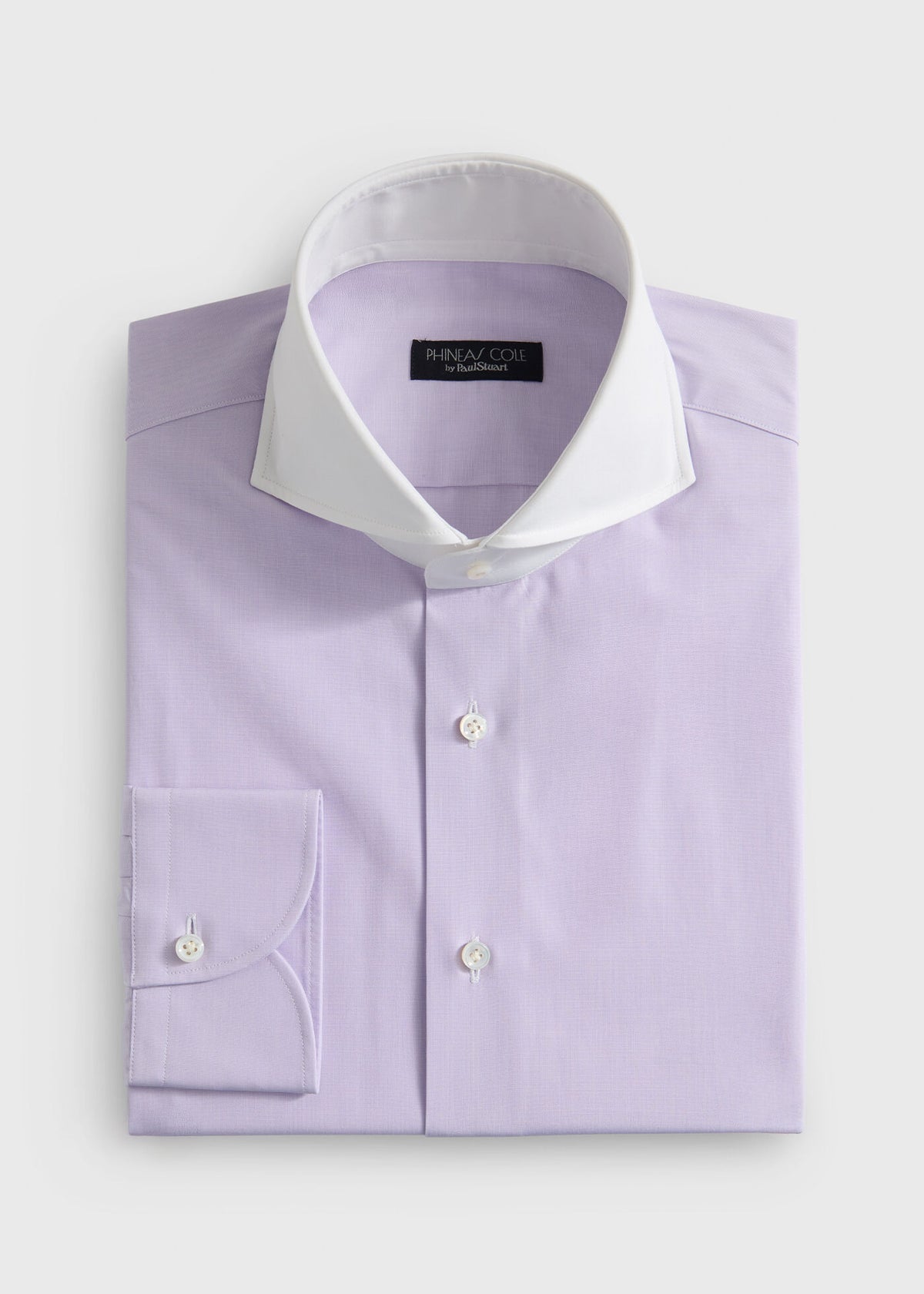 Paul Stuart Popular | Contrast Collar Cotton Dress Shirt