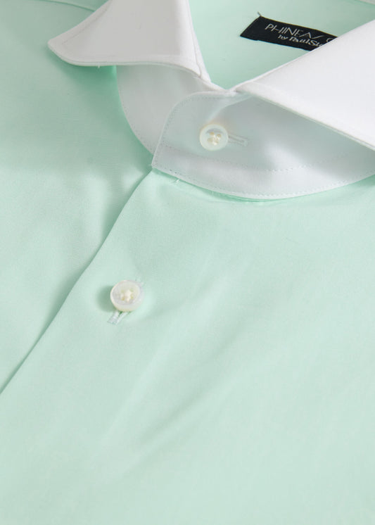 Paul Stuart Popular | Contrast Collar Cotton Dress Shirt