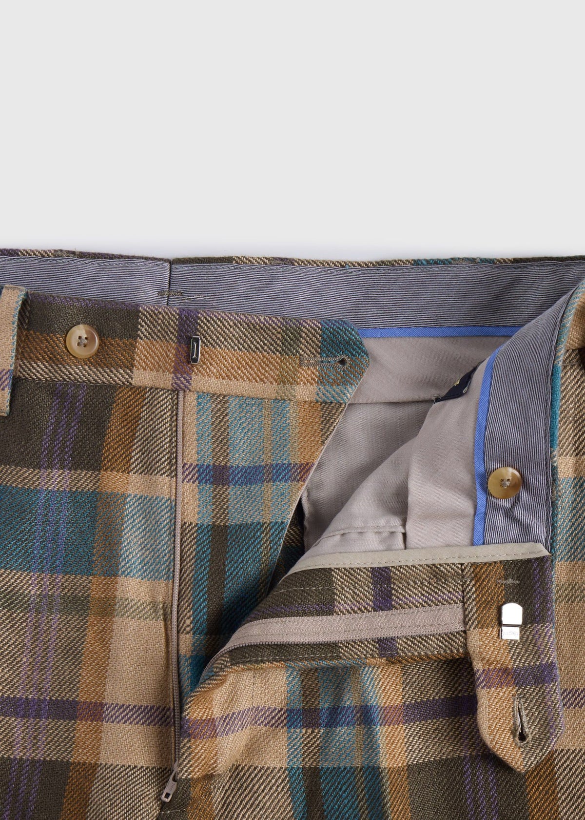 Paul Stuart Great Value | Linen Plaid Dress Trouser