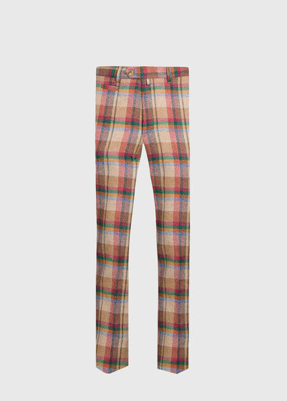 Paul Stuart Signature | Linen Plaid Dress Trouser