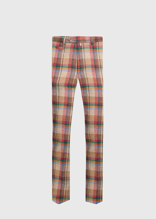 Paul Stuart Signature | Linen Plaid Dress Trouser