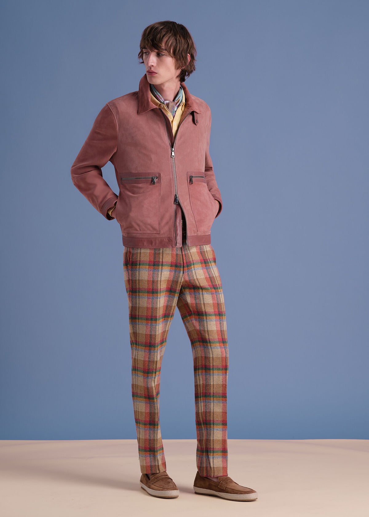 Paul Stuart Signature | Linen Plaid Dress Trouser