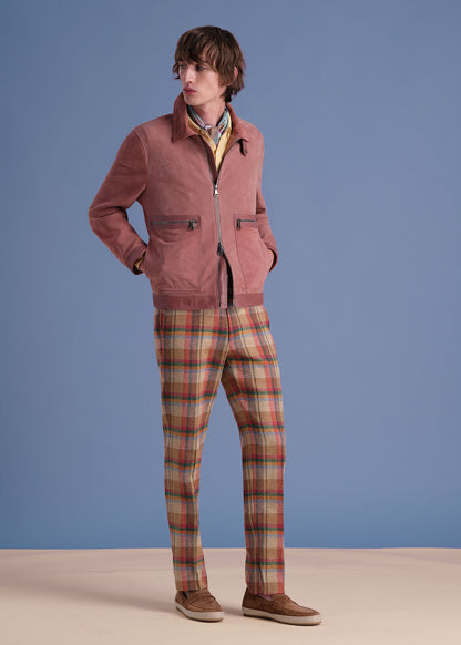 Paul Stuart Signature | Linen Plaid Dress Trouser