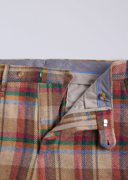 Paul Stuart Signature | Linen Plaid Dress Trouser