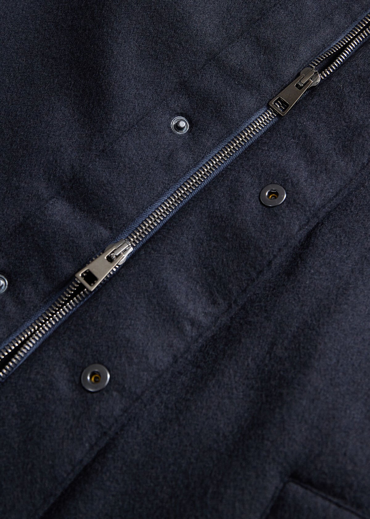 Paul Stuart Essential | Cashmere Coat with Faux Fur Collar