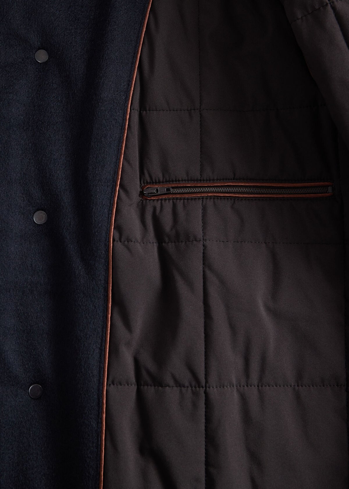 Paul Stuart Essential | Cashmere Coat with Faux Fur Collar