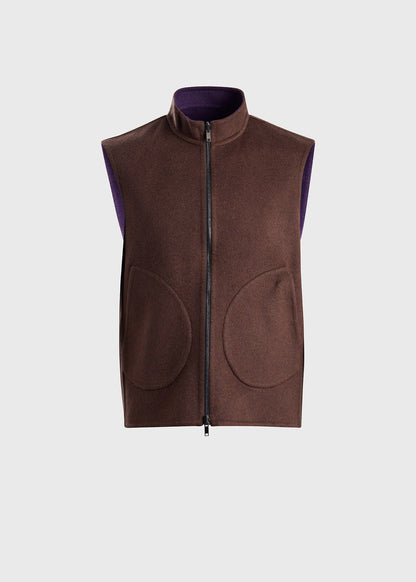 Paul Stuart New | Double Faced Cashmere Reversible Vest